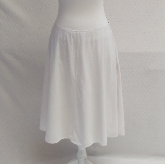 St. John's Bay Dresses & Skirts - St. John's Bay White Dotted Cotton Skirt